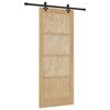 vidaXL Porte coulissante ORKDAL 86 x 211 cm Bois de pin massif Naturel