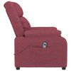 vidaXL Fauteuil inclinable &eacute;lectrique Rouge bordeaux Tissu