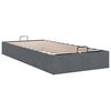 vidaXL Cadre de lit ottoman sans matelas gris fonc&eacute; 90x200 cm velours