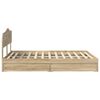 vidaXL Lit de Rangement Ch&ecirc;ne Sonoma 140 x 190 cm Bois d'ing&eacute;nierie