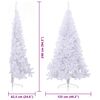 vidaXL Sapin de No&euml;l artificiel avec 300 LED Blanc 240 cm PVC et Acier