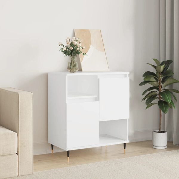 vidaXL Buffet Blanc 60x35x70 cm Bois d'ing&eacute;nierie