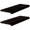 vidaXL Marches d'escalier 2 pcs brun-noir 70x30x2 cm ch&ecirc;ne massif