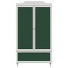 vidaXL Armoire Tableau Noir avec tiroir ROROS Blanc 90 x 45 x 165 cm