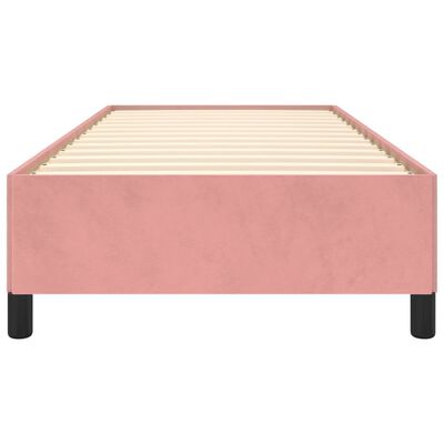 vidaXL Cadre de lit sans matelas rose 100x200 cm velours