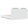 vidaXL Cadre de lit avec LED sans matelas blanc 150x200 cm
