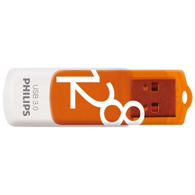 Philips Clé USB 3.0 Vivid 128 Go Blanc et orange