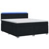vidaXL Lit de box spring avec matelas et LED Noir 180 x 200 cm Tissu