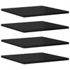 vidaXL Panneaux de biblioth&egrave;que 8 pcs noir brillant bois d&rsquo;ing&eacute;nierie