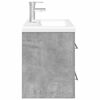 vidaXL Ensemble de meubles de salle de bain 2 pcs gris b&eacute;ton