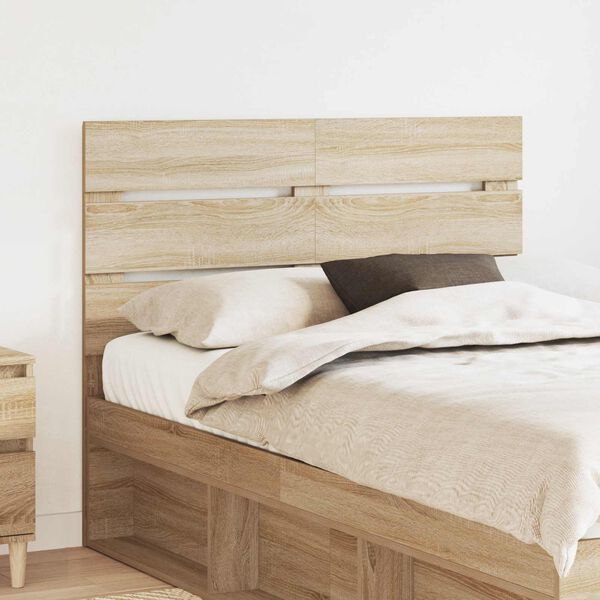 vidaXL T&ecirc;te de lit Ch&ecirc;ne Sonoma 120 cm Bois d'ing&eacute;nierie