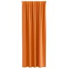 vidaXL Rideaux occultants avec anneaux 2 pcs Orange vif 245 x 140 cm