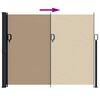 vidaXL Auvent latéral rétractable taupe 170x300 cm