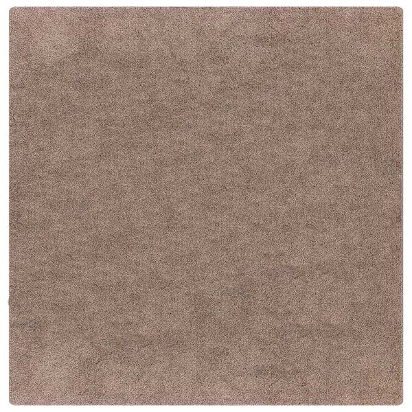 vidaXL Tapis Shaggy Anti-d&eacute;rapant Marron 160 x 160 cm PP