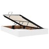 vidaXL Lit avec rangement et matelas avec matelas Blanc 140 x 190 cm