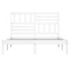 vidaXL Cadre de lit sans matelas blanc bois de pin massif 160x200 cm