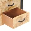 vidaXL Table de chevet 40x35x55 cm Bois de manguier solide