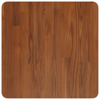 vidaXL Dessus de table carré Marron foncé 50x50x4cm Bois chêne traité