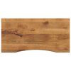 vidaXL Dessus de bureau avec courbe 110x50x2,5 cm manguier massif brut
