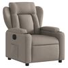 vidaXL Fauteuil inclinable électrique Taupe Tissu