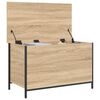 vidaXL Banc de rangement ch&ecirc;ne sonoma 80x42,5x50 cm bois d'ing&eacute;nierie