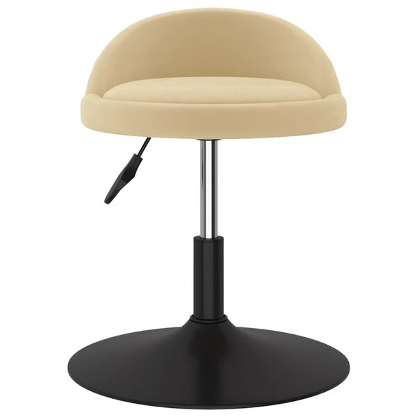 vidaXL Tabouret de bar Cr&egrave;me Velours