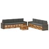 vidaXL Ensemble de canap&eacute;s d'ext&eacute;rieur 9 pc Naturel et Anthracite