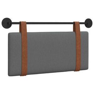 vidaXL T&ecirc;te de lit suspendue Gris fonc&eacute; PU antique