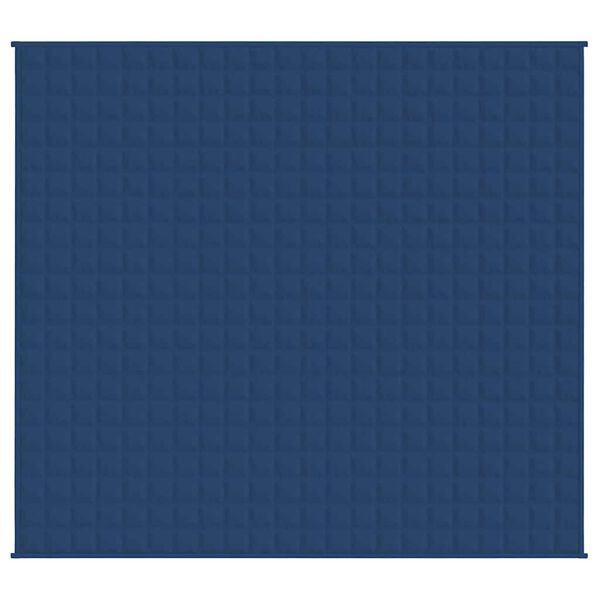 vidaXL Couverture lest&eacute;e Bleu 220x235 cm 11 kg Tissu