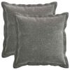 vidaXL Housse de coussin 2 pc HOUTEN Gris fonc&eacute; 40 x 40 cm