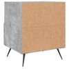vidaXL Tables de chevet 2pcs gris b&eacute;ton 40x35x47,5cm bois d&rsquo;ing&eacute;nierie
