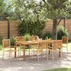 vidaXL Ensemble de salle à manger pour jardin 7 pcs Beige Poly rotin