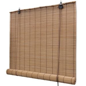 vidaXL Store roulant Bambou Marron 120x220 cm