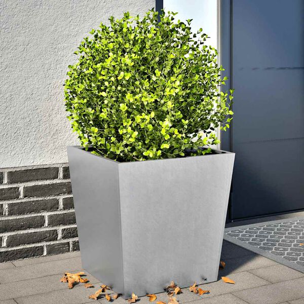 vidaXL Jardini&egrave;res 2 pcs 50x50x50 cm acier galvanis&eacute;