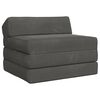 vidaXL Canap&eacute;-lit pliable Gris fonc&eacute; 200 x 70 x 10 cm Velours