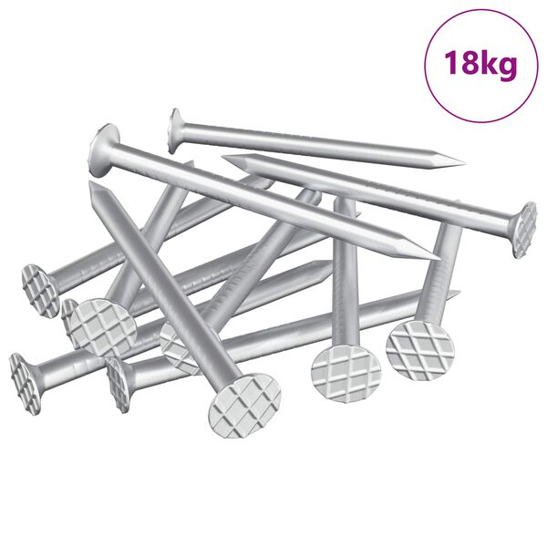 vidaXL Clous pour Bois 100000 pcs Argent&eacute; M&eacute;tал
