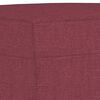 vidaXL Ensemble de canapés 4 pcs avec coussins rouge bordeaux tissu