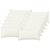vidaXL Housse de coussin 12 pc HOUTEN Blanc 40 x 80 cm Lin synth&eacute;tique