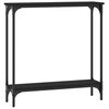 vidaXL Table console noir 75x22,5x75 cm bois d'ing&eacute;nierie