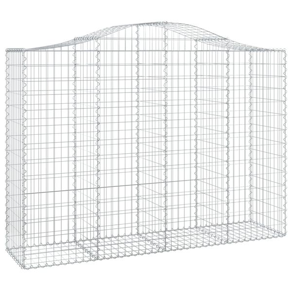 vidaXL Paniers &agrave; gabions arqu&eacute;s 12 pcs 200x50x140/160 cm Fer galvanis&eacute;