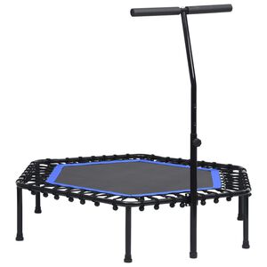 vidaXL Trampoline de fitness avec poign&eacute;e 122 cm