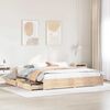 vidaXL Cadre de lit sans matelas 200x200 cm bois massif de pin