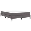 vidaXL Cadre de lit avec matelas Gris 160 x 200 cm tissu