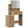 vidaXL Table de Toilette Ch&ecirc;ne artisanal 80 x 35 x 132 cm