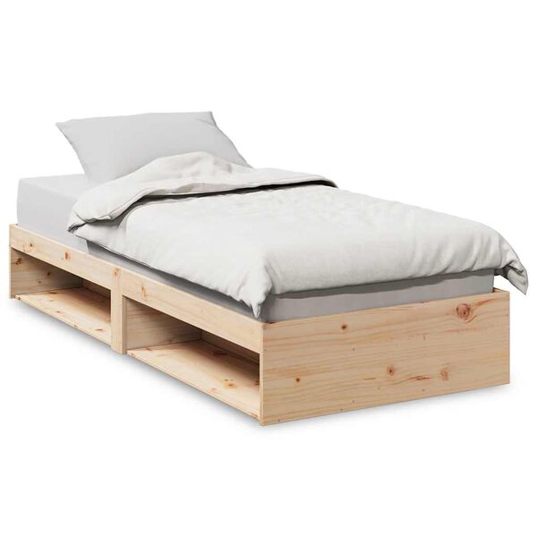 vidaXL Lit de jour sans matelas 75x190 cm bois de pin massif