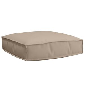 vidaXL Coussin Tissu Oxford Taupe 60 x 60 x 12 cm
