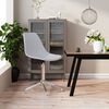 vidaXL Chaise pivotante de salle &agrave; manger Blanc PP