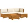 vidaXL 5 pc Ensemble de canap&eacute;s d'ext&eacute;rieur Bois d'Acacia Massif