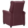 vidaXL Fauteuil inclinable &eacute;lectrique Violet Tissu