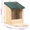 vidaXL Maisons pour &eacute;cureuils 4 pcs Bois de sapin